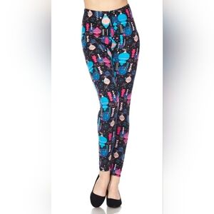 Holiday Festive Ornaments High Waist Leggings